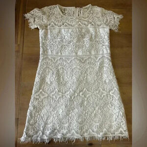 Free People Distressed Lace Dress